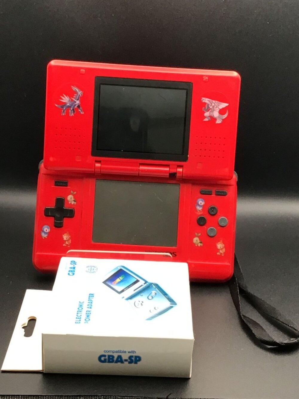 Nintendo DS Original Console NTR-001 Red Region Free New Charger & Battery Set